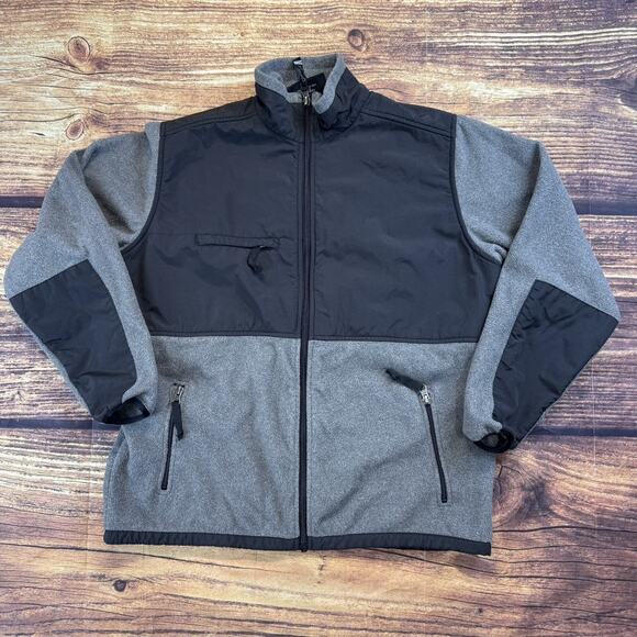 Charles River Apparel Youth Boys Zip up Jacket Black Gray Full Zip Size XLarge - Picture 1 of 6